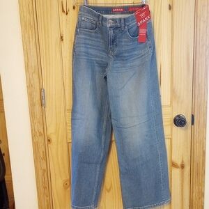 SPANX Light Blue Straight-Leg Jeans